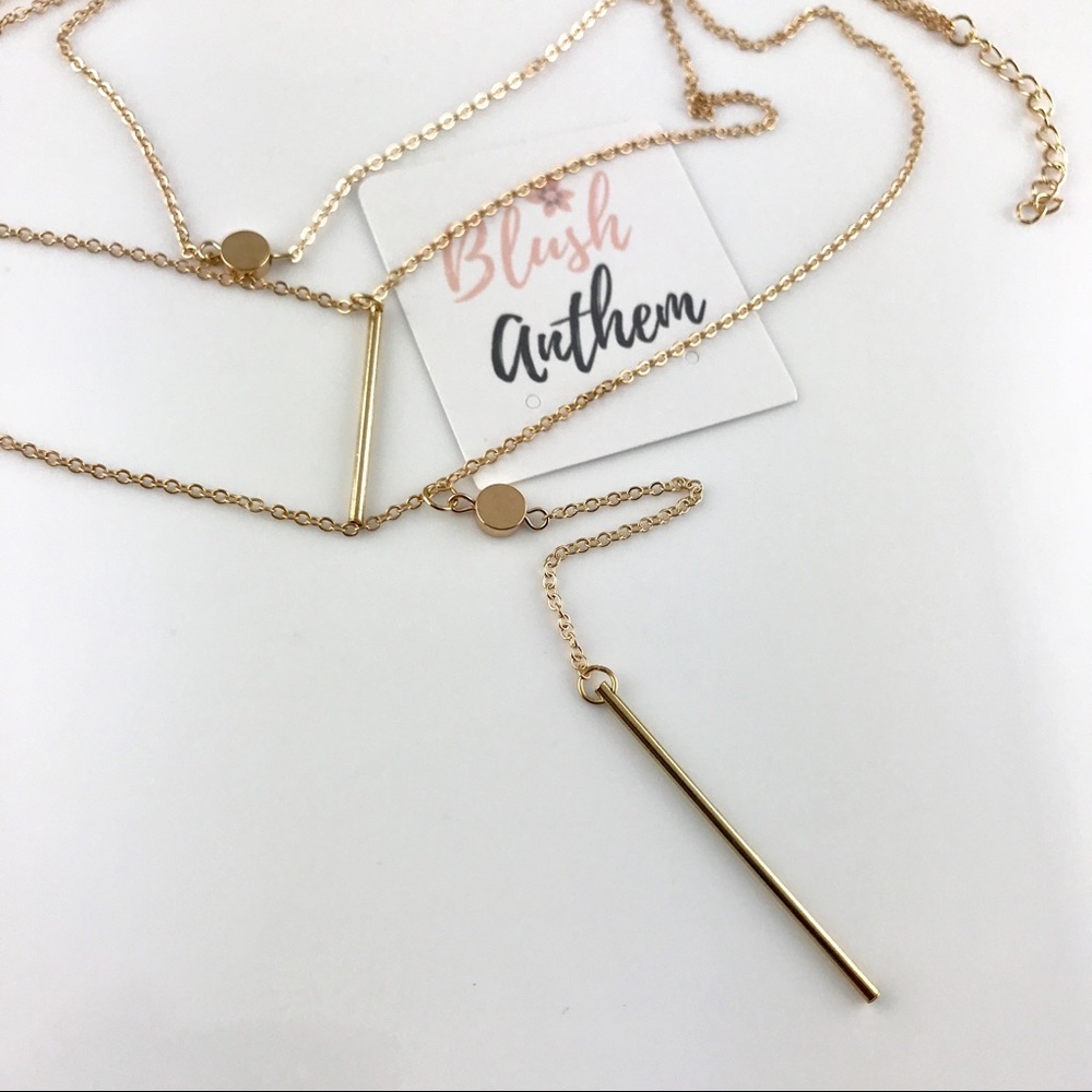 3 for $25⚡️Multi layer choker circle bar necklace - Picture 7 of 8